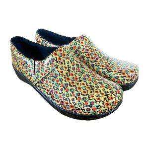 New KLOGS Women's Mission Blot Test Patent Leather Clog Nurses Shoes Size 9